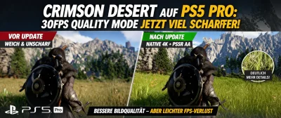 Crimson Desert auf PS5 Pro: Neues Update liefert deutlich schärferes Bild – aber kostet FPS