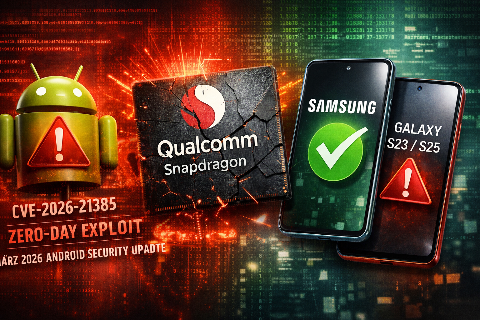 Android-Notfallpatch März 2026: Qualcomm-Zero-Day wird aktiv ausgenutzt – welche Smartphones wirklich betroffen sind