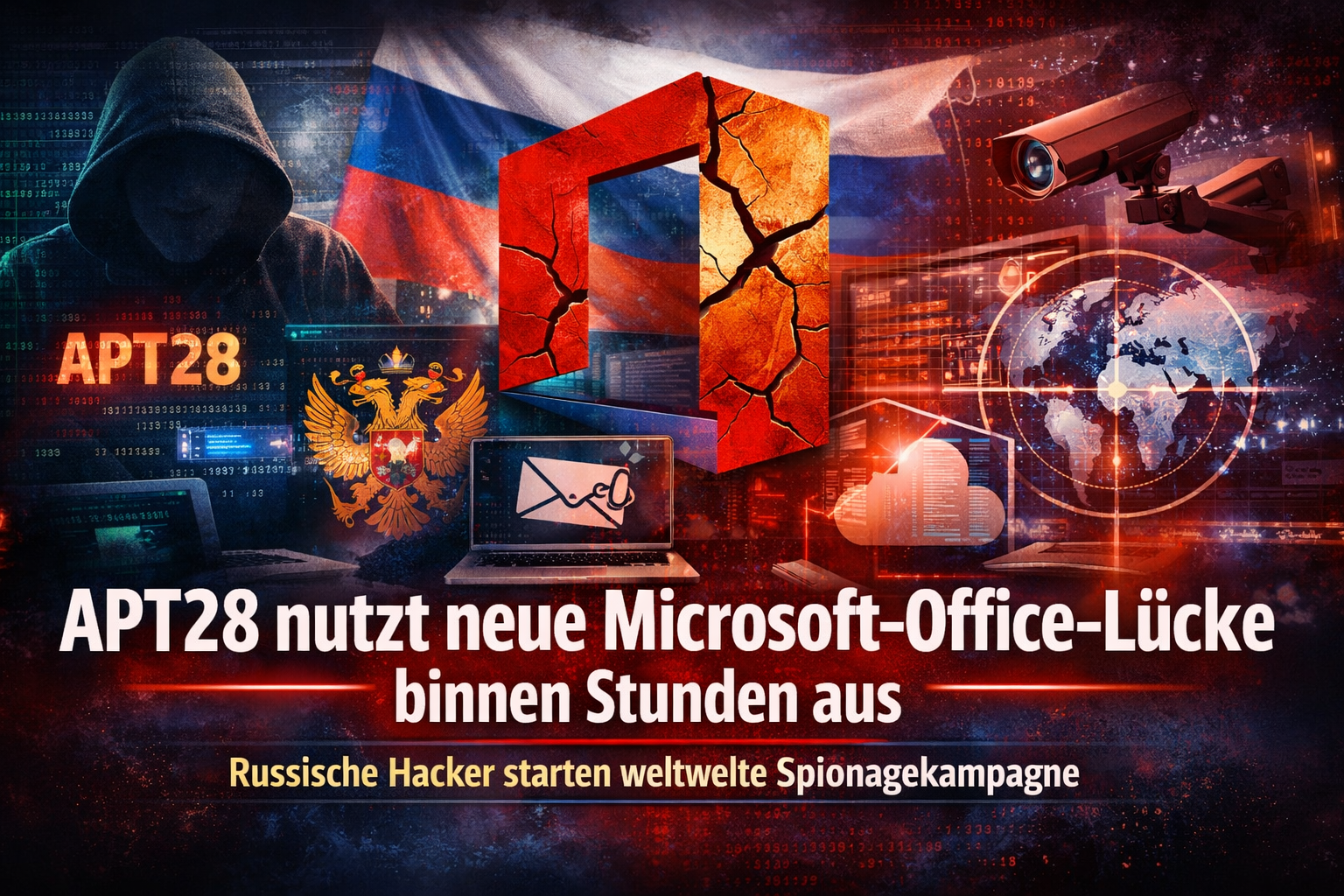 APT28 nutzt neue Microsoft-Office-Lücke binnen Stunden aus – weltweite Spionagekampagne entdeckt