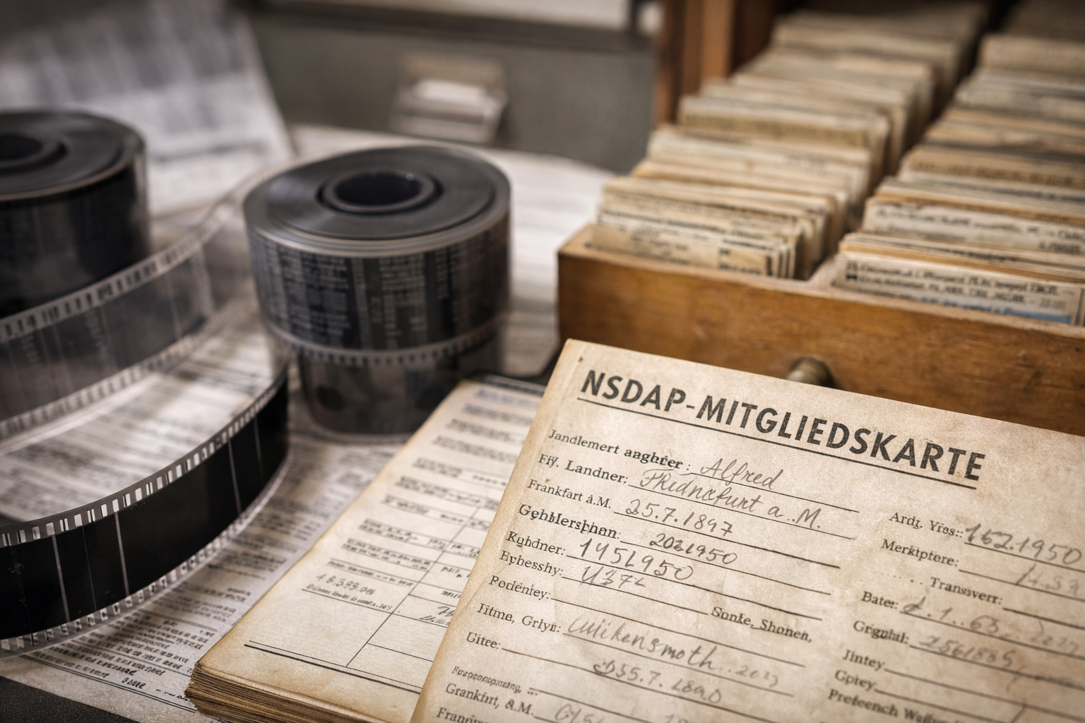Die NSDAP-Mitgliederkartei ist online: Wie digitale Archive plötzlich Familiengeschichte sichtbar machen