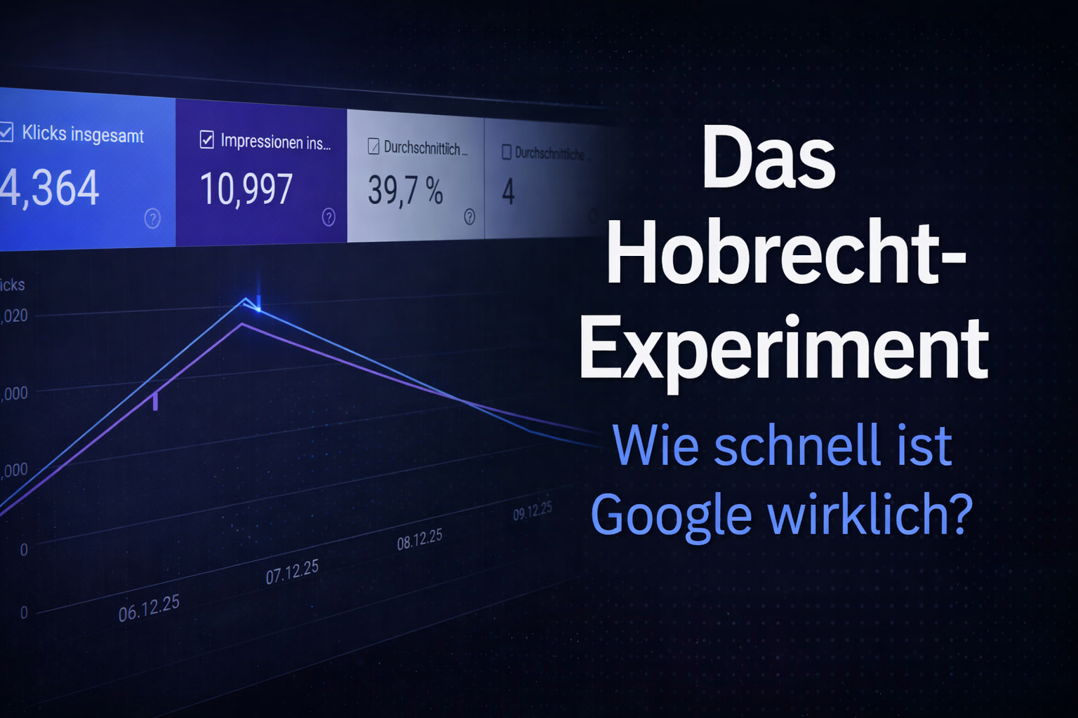 Das Hobrecht-Experiment: Wie schnell ist Google wirklich?