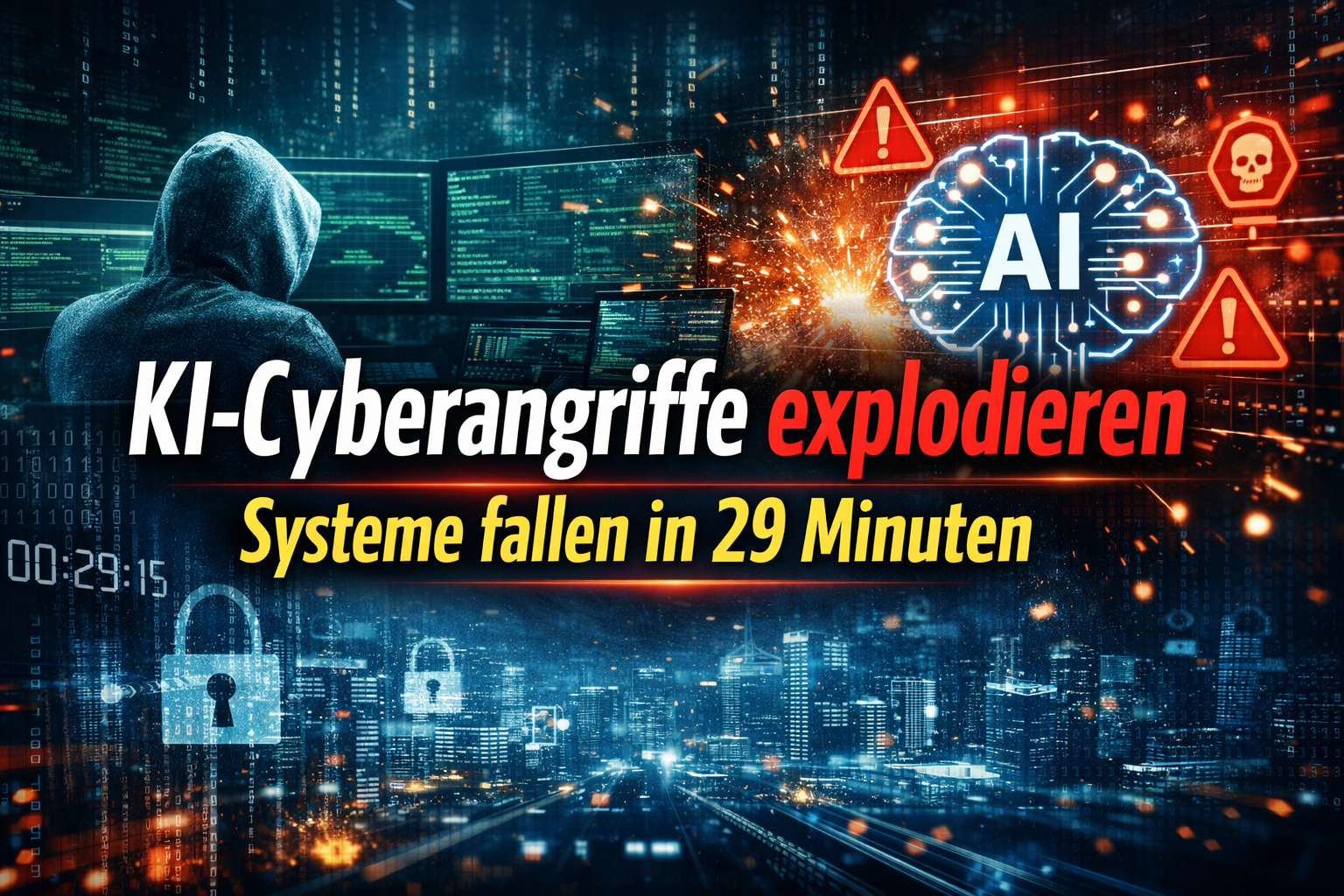 KI-Cyberangriffe explodieren: CrowdStrike meldet 29-Minuten-Hacks