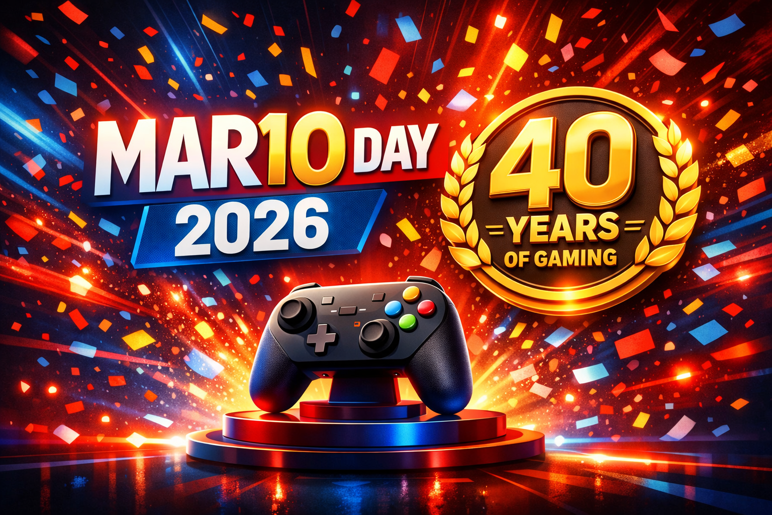 Mario Day 2026: Nintendo feiert 40 Jahre Super Mario mit Deals, Events und Gewinnspielen