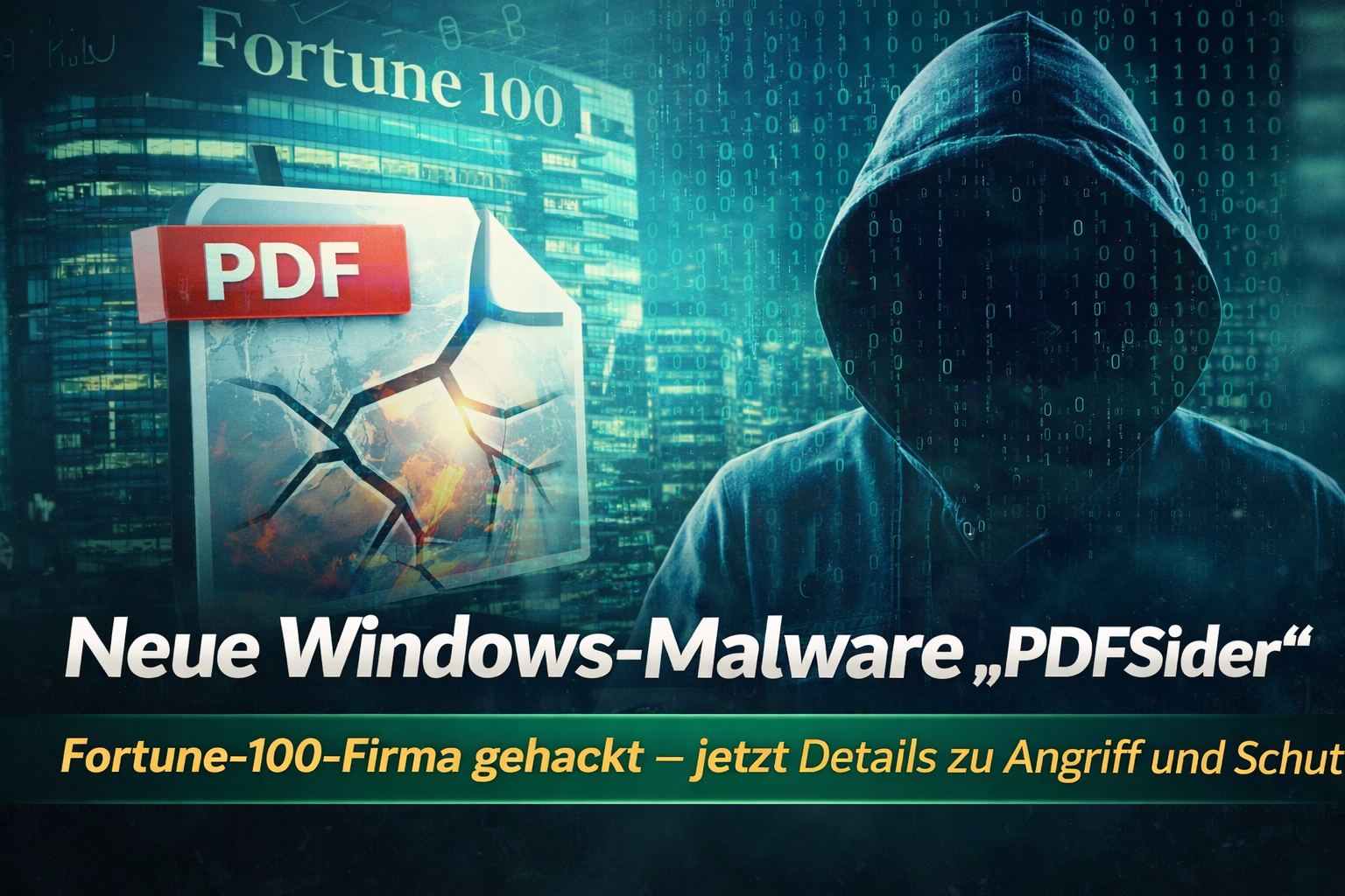 Neue Windows-Malware „PDFSider“: Fortune-100-Unternehmen betroffen – so funktioniert der Angriff